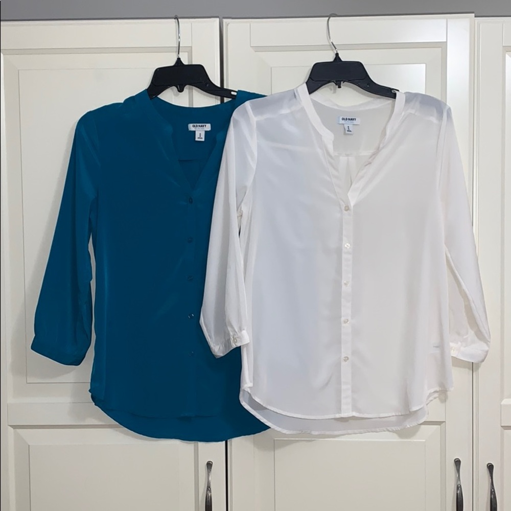 Set of 2: Button down tops